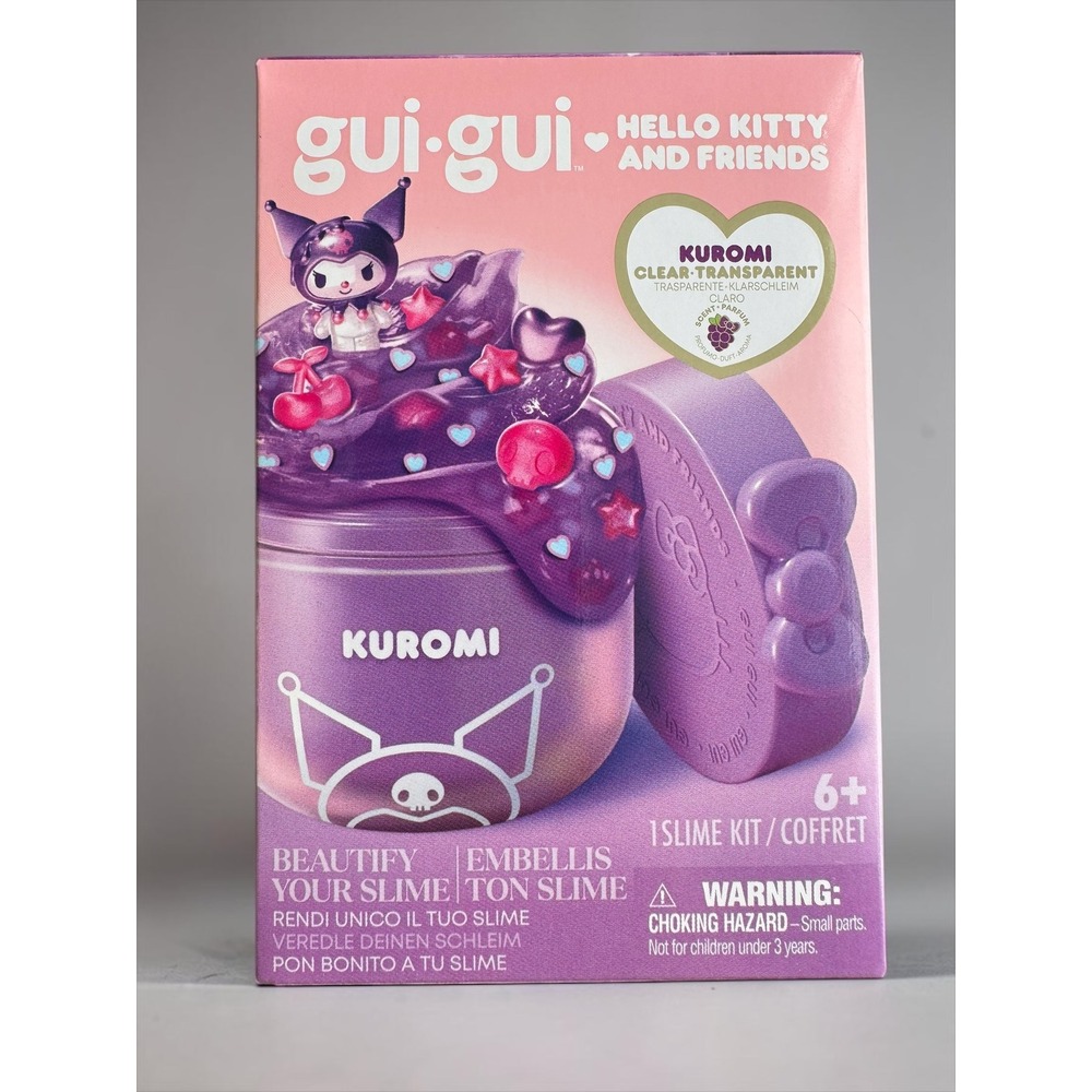 Gui Gui Hello Kitty and Friends Kuromi Clear Transparent Slime Kit Moose Toys